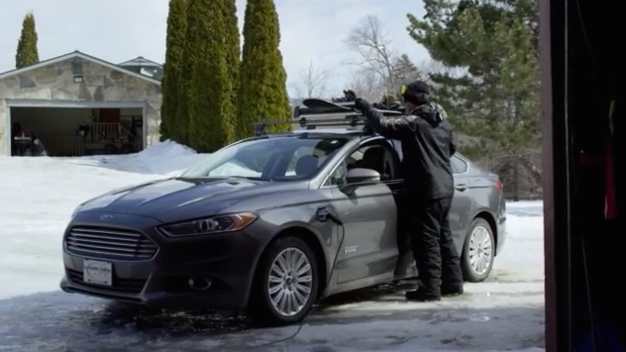 Olympic Gold Medalist Ross Powers and Ford Fusion Energi plug-in hybrid