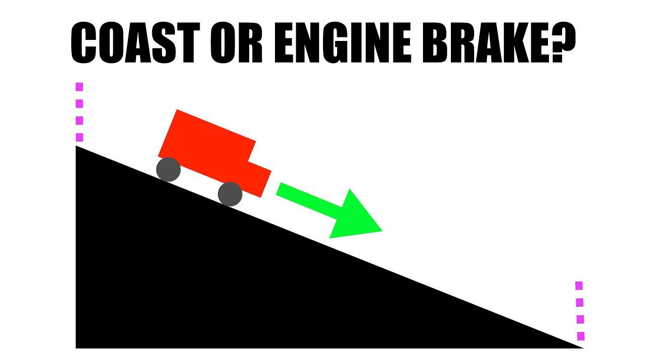 Will you use less fuel during engine braking or simply by coasting?