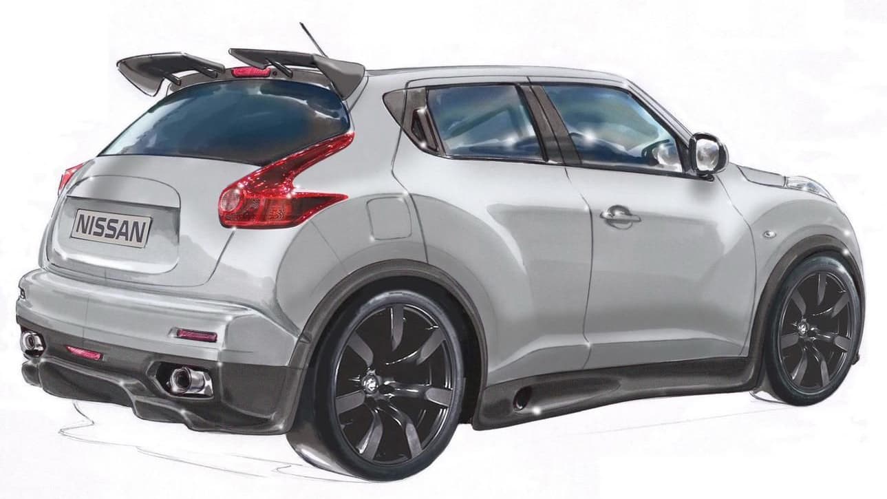 Production Nissan Juke-R sketches