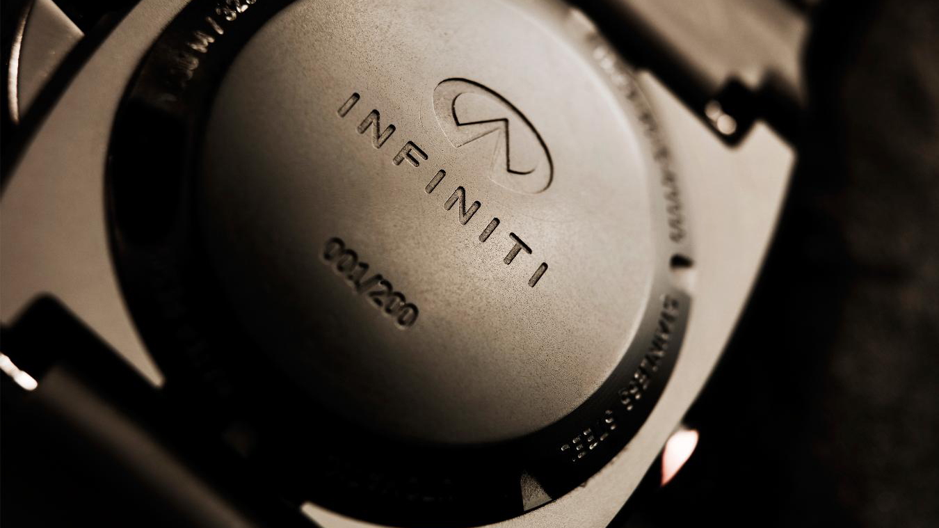 The Bell & Ross BR02-8 Infiniti Carbon Case 8 Pro Dial. Image: Infiniti