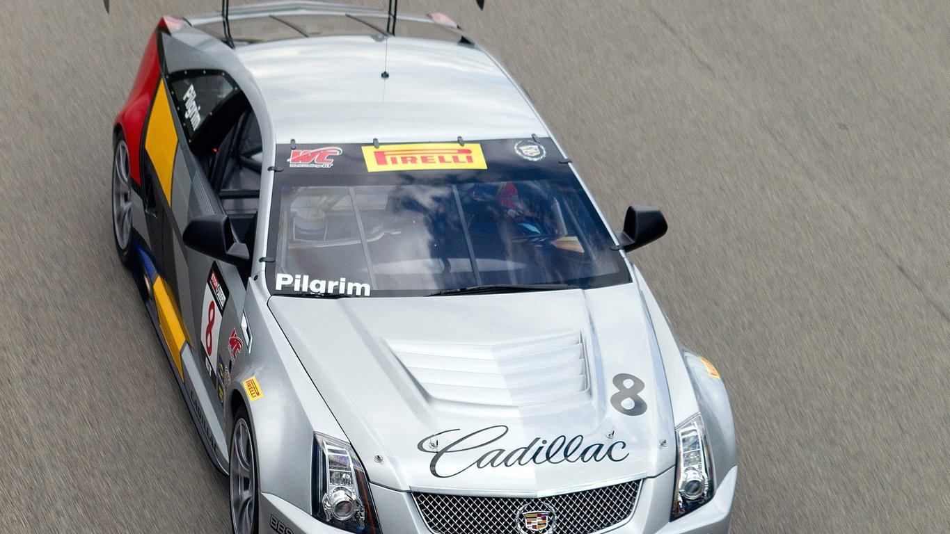 Cadillac CTS-V Coupe race car testing at Sebring
