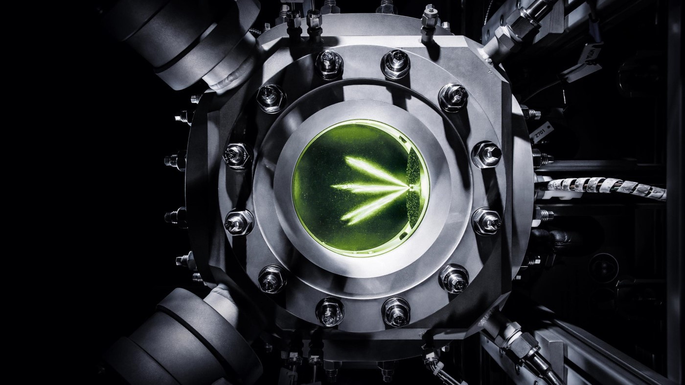 Audi's glass engine for testing e-gas synthetic natural gas