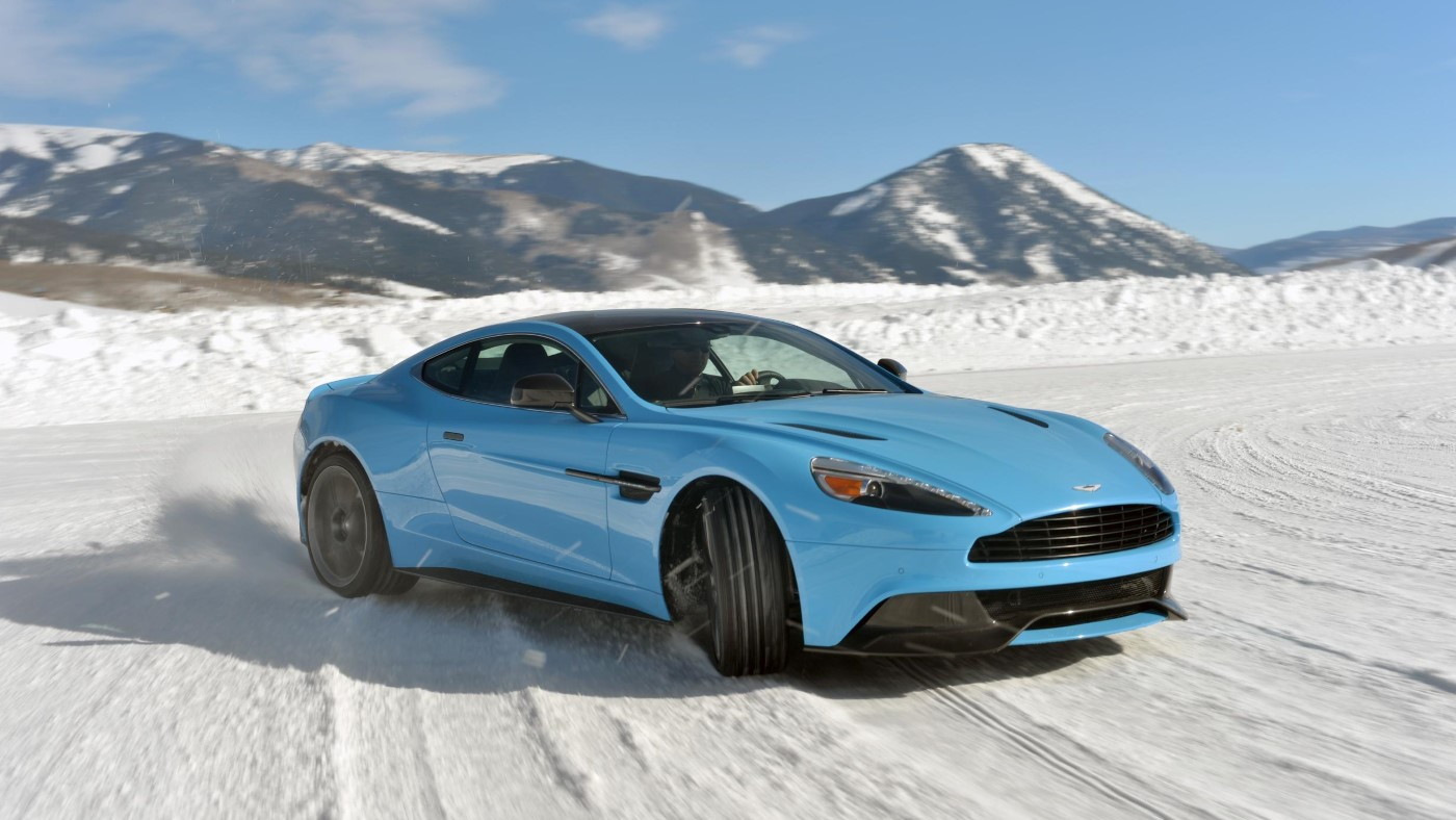 Aston Martin Vanquish On Ice