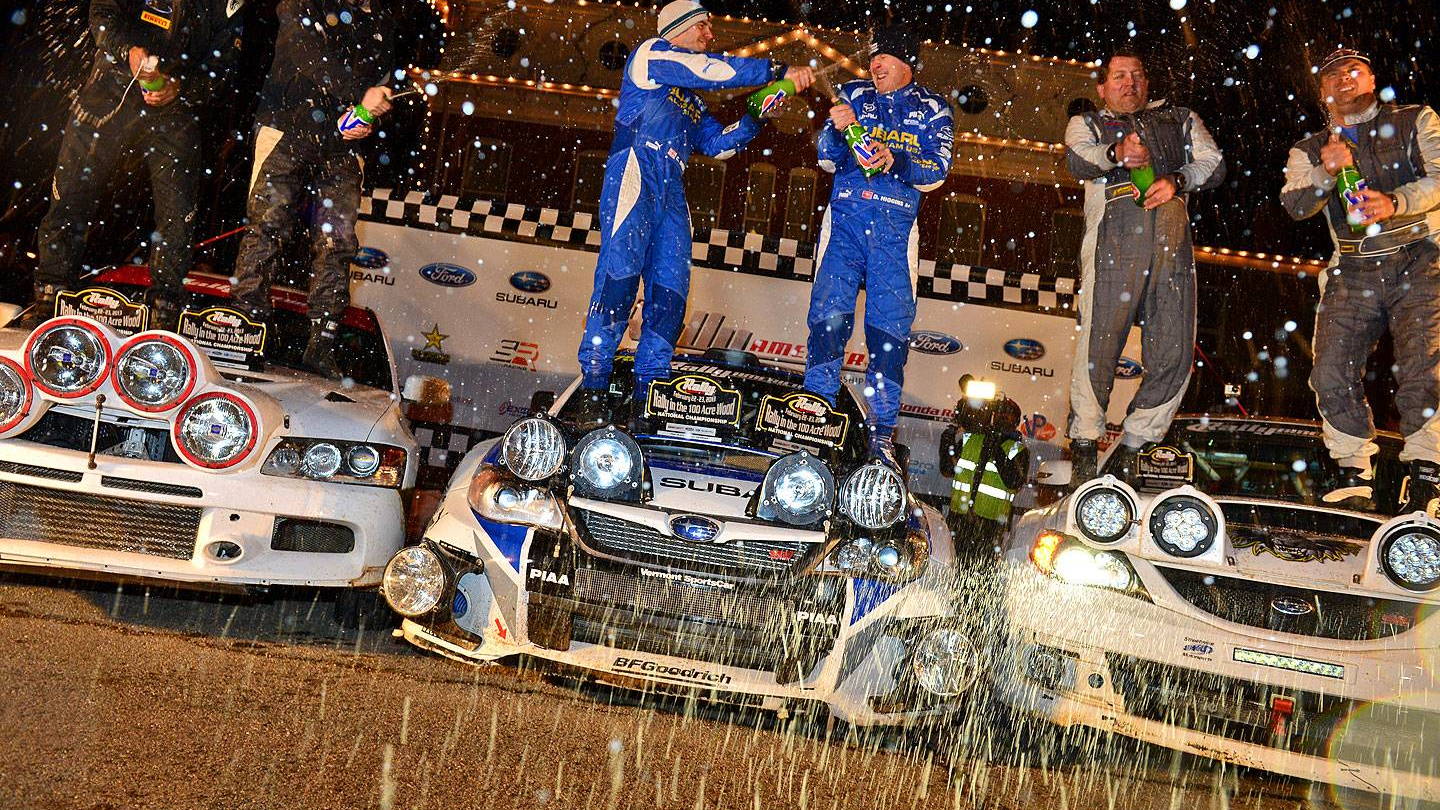 Subaru Rally Team USA at the 2013 Rally in the 100 Acre Wood