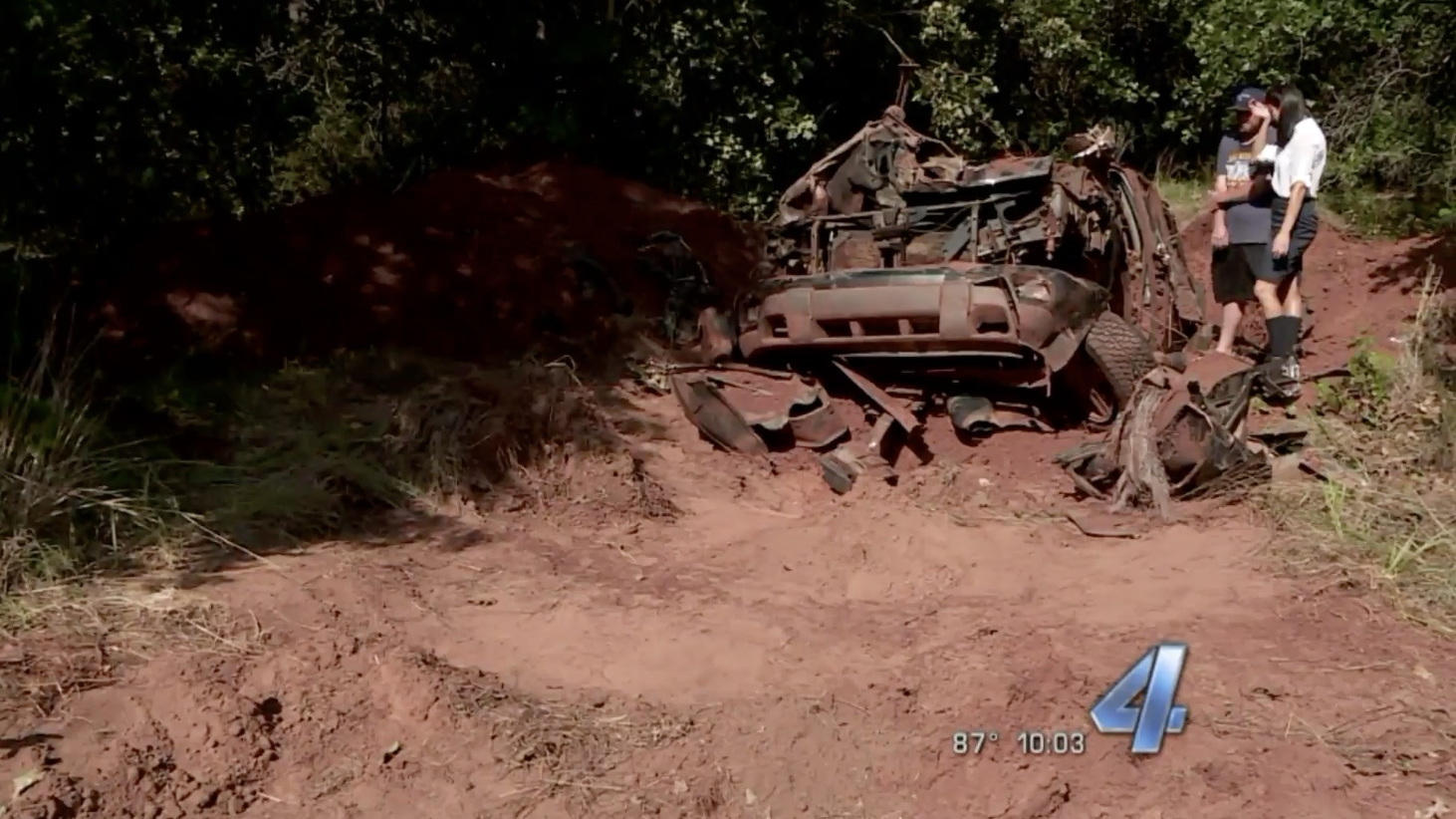 2003 Chevrolet Trailblazer found buried