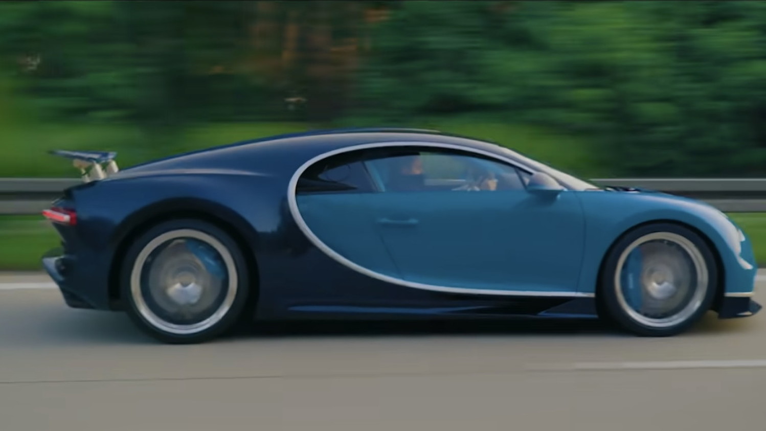 Bugatti Chiron on the autobahn