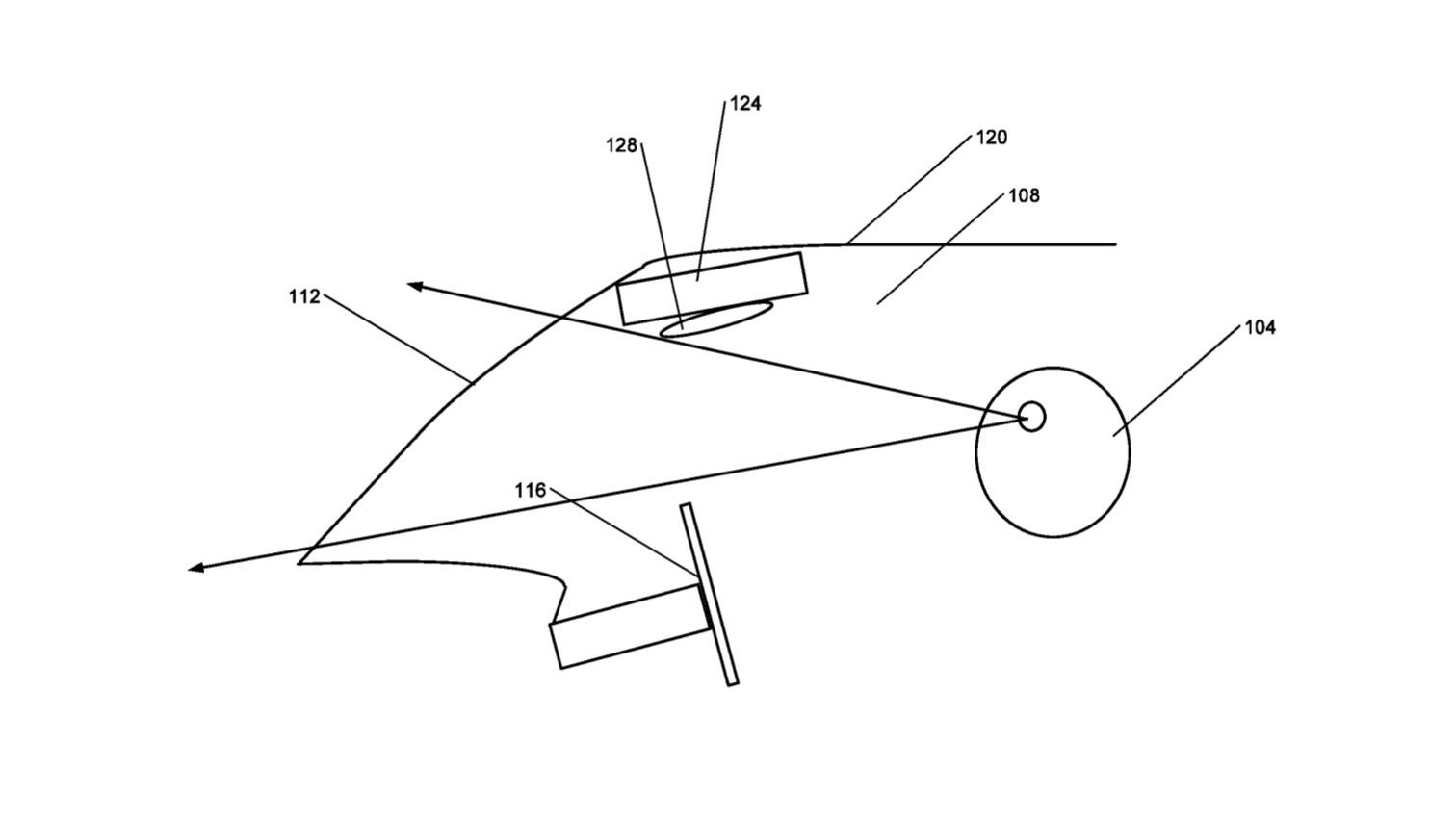 General Motors panoramic windshield patent image