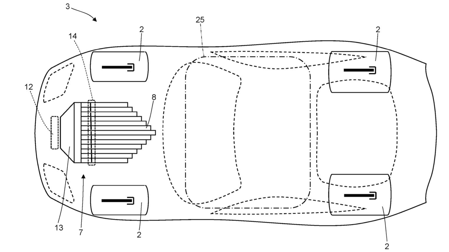 Ferrari air-based sound generator patent image