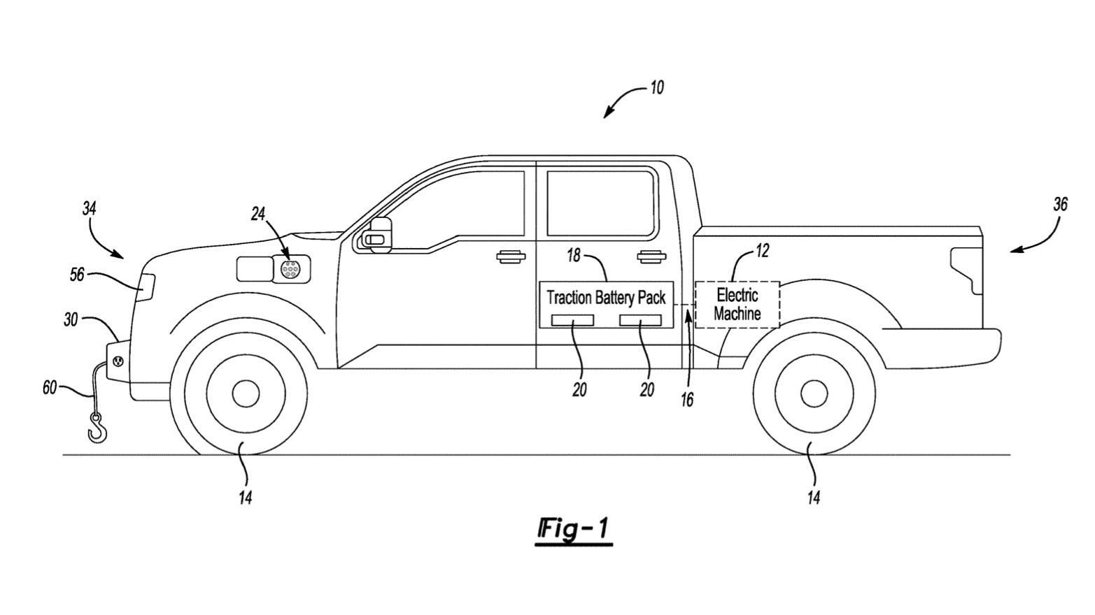 Ford EV winch patent image