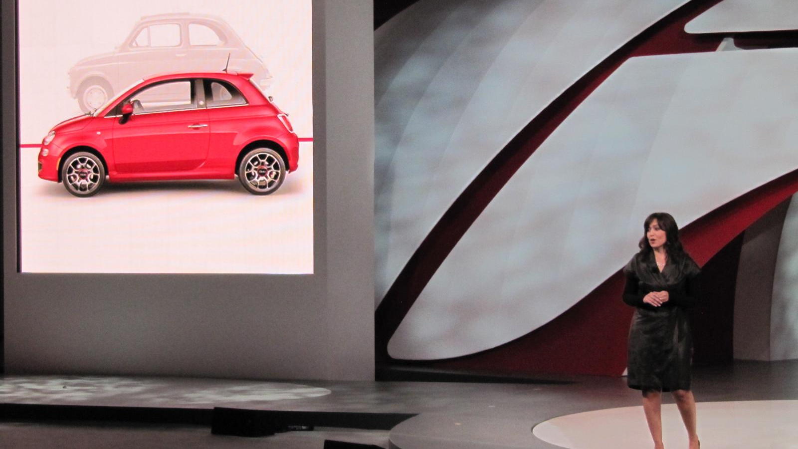 2011 Fiat 500 launch event at the 2010 Los Angeles Auto Show, November 2010