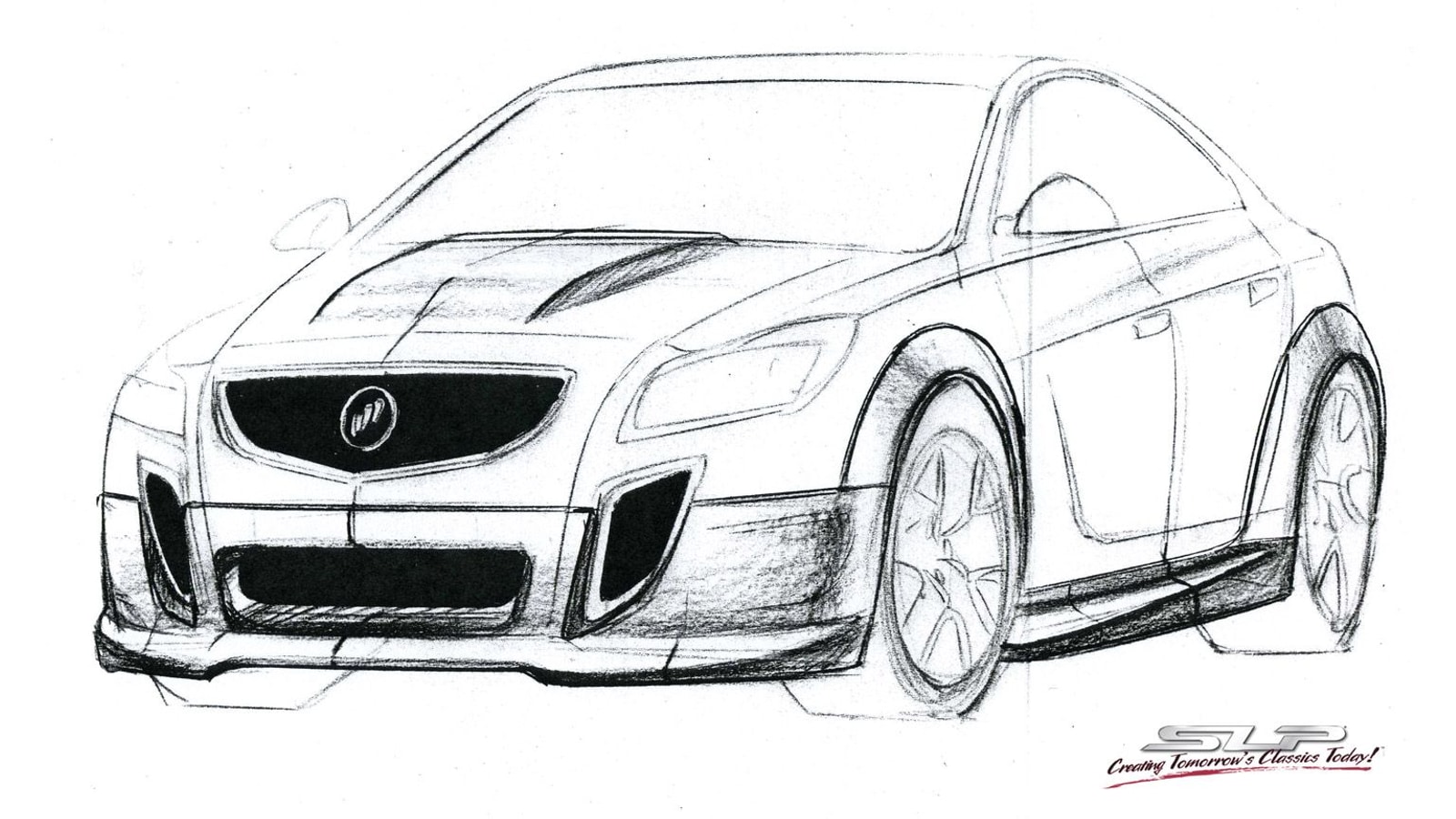 Preview sketch of SLP Performance's modern-day GNX