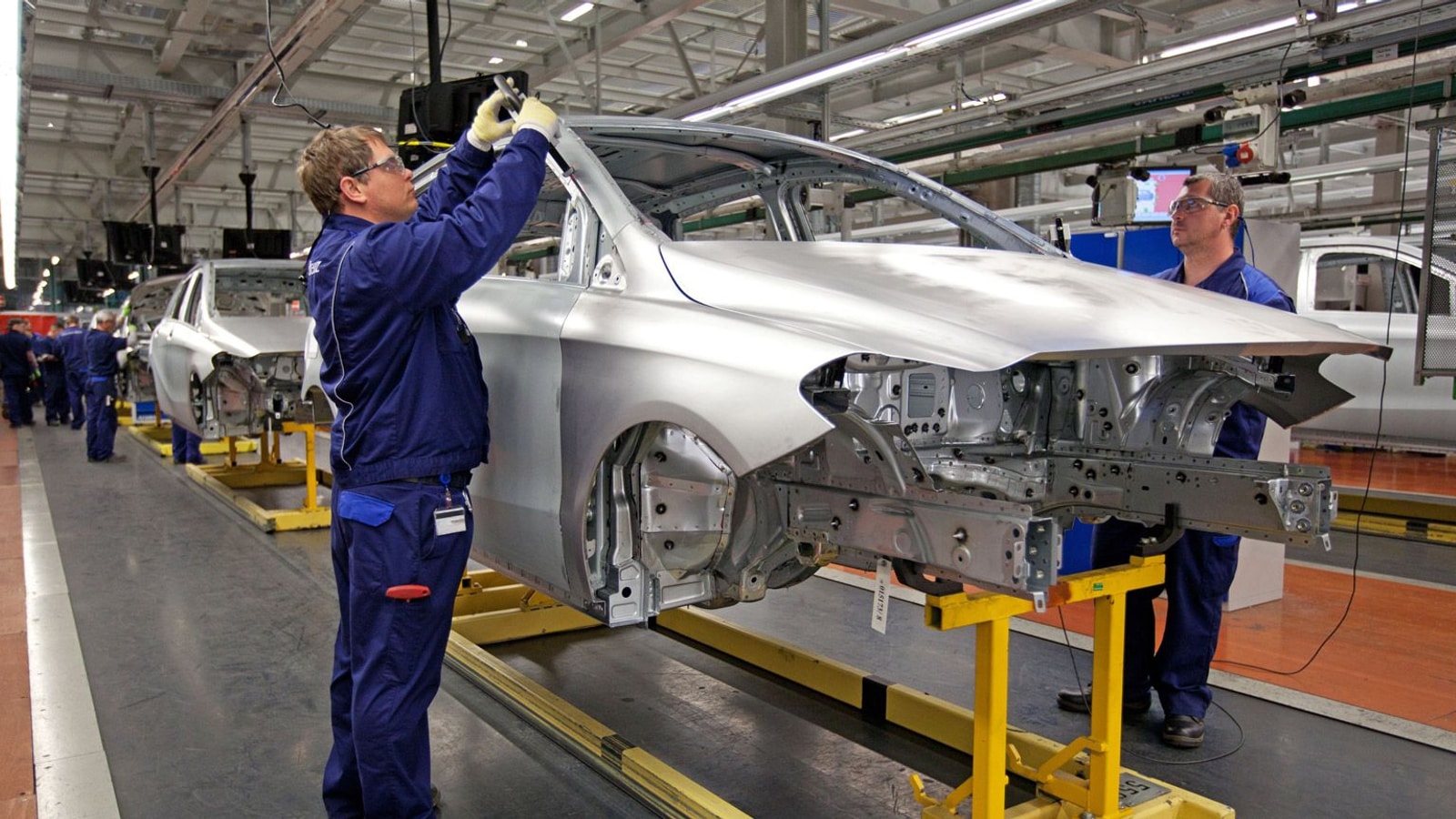 Production line at Mercedes’ Kecskemét plant in Hungary