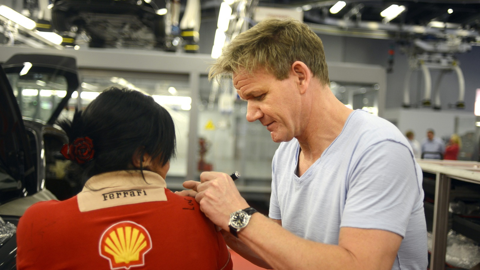 Gordon Ramsay tours Ferrari