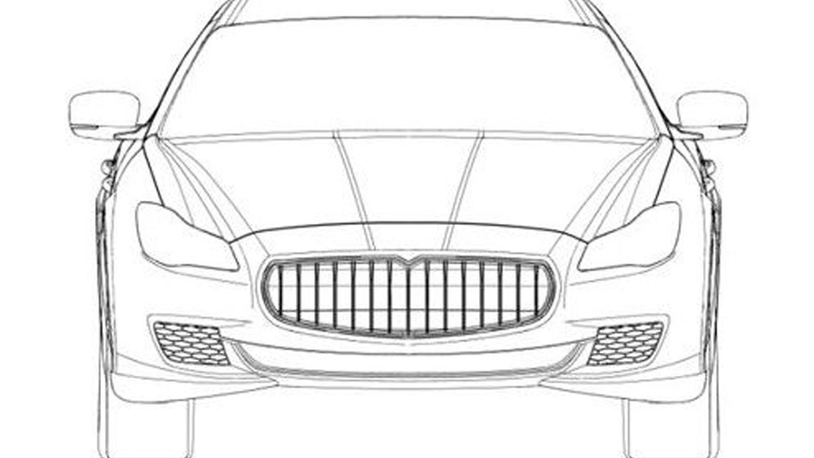Alleged patent drawings for 2014 Maserati Quattroporte