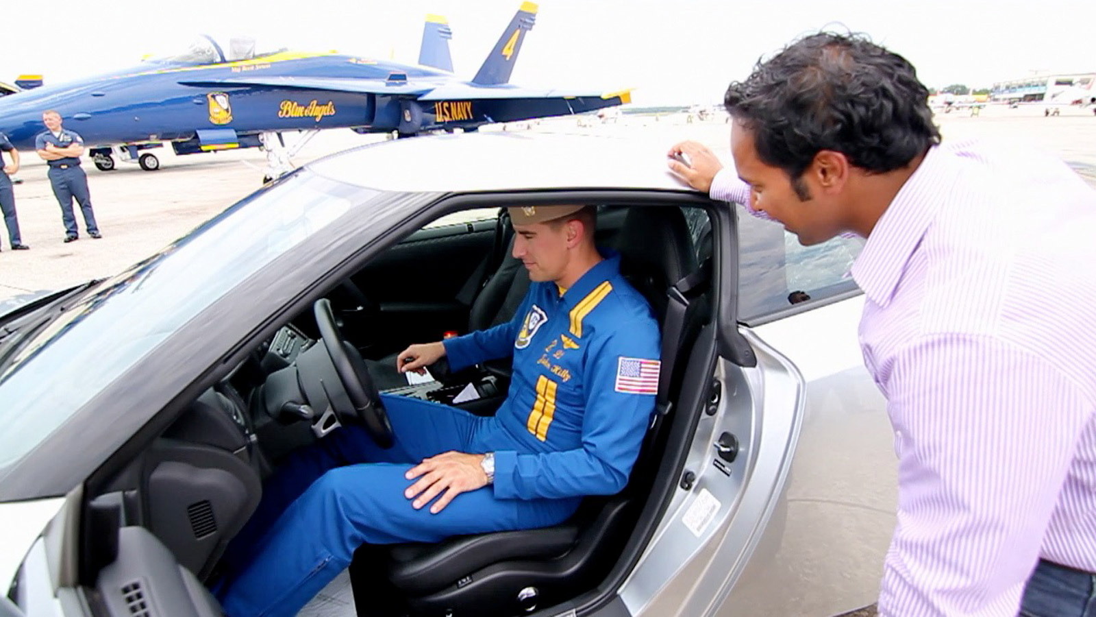 Nissan design team meets with the Blue Angels