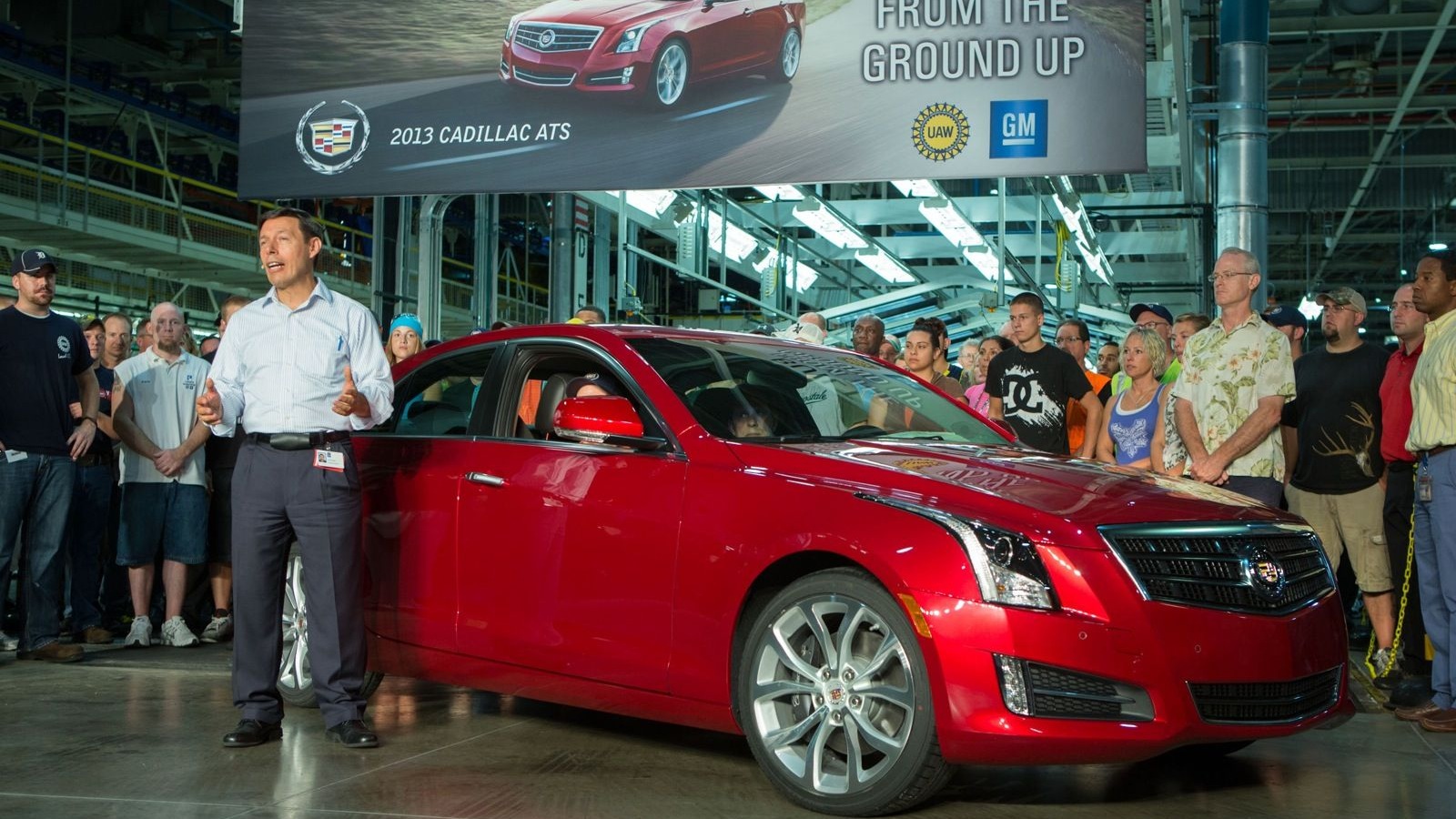 The first production Cadillac ATS, now bound for Barrett-Jackson - image: GM Corp