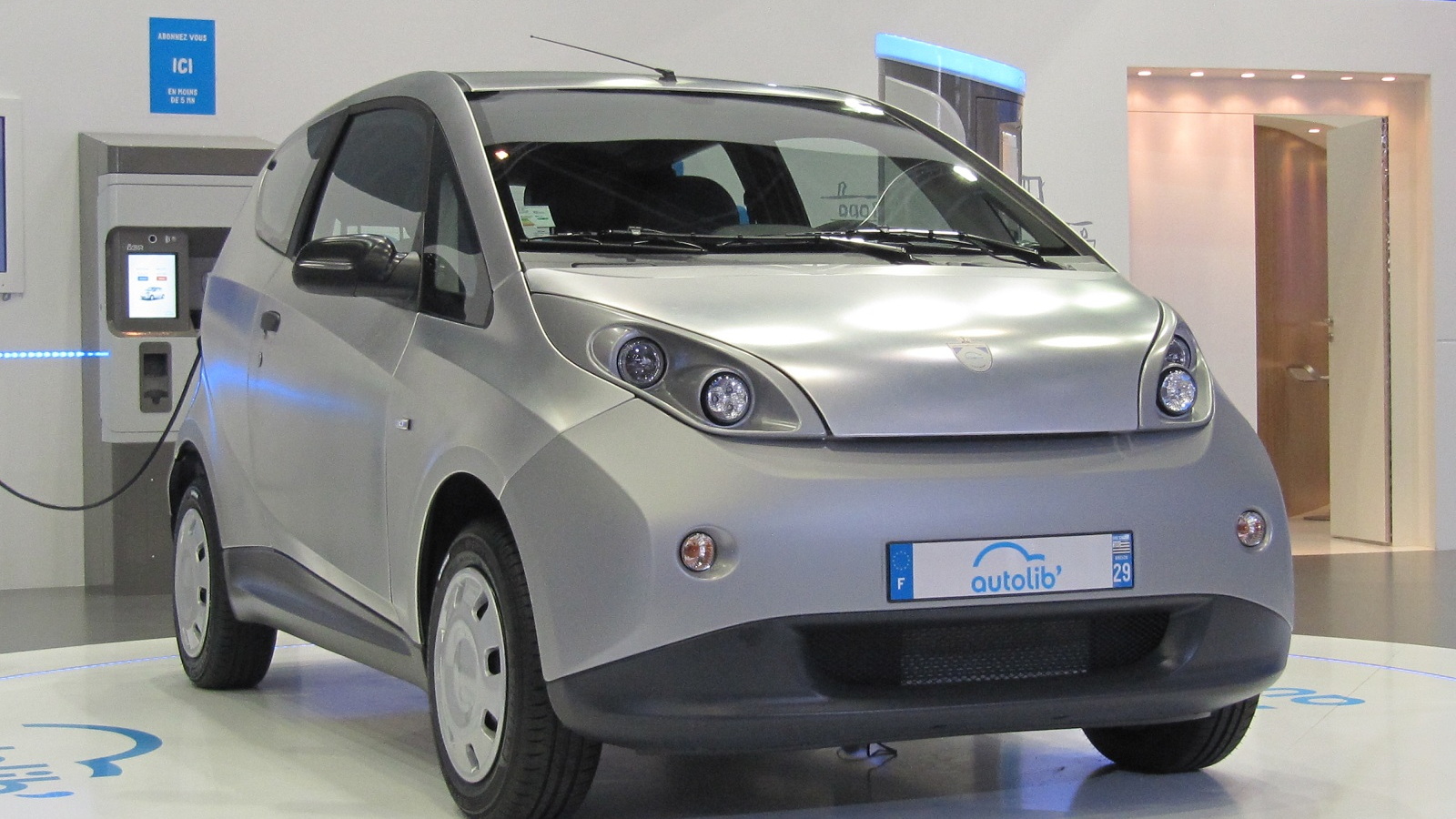 Bolloré BlueCar electric car used for Autolib' car-sharing service in Paris, September 2012