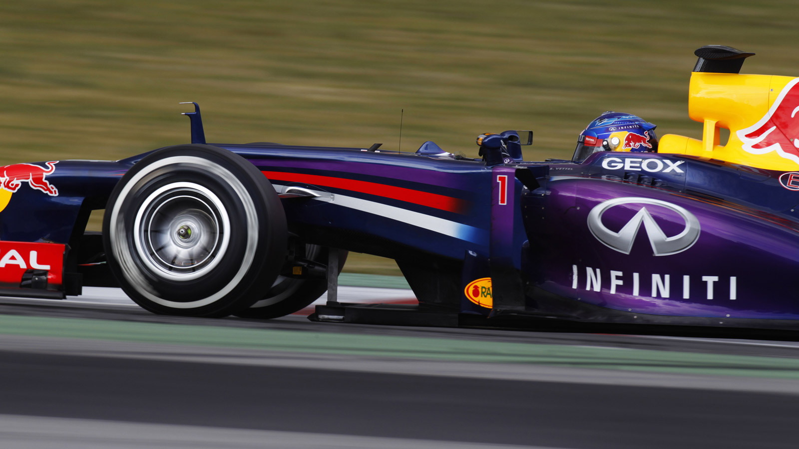Red Bull Racing during testing for the 2013 Formula One season