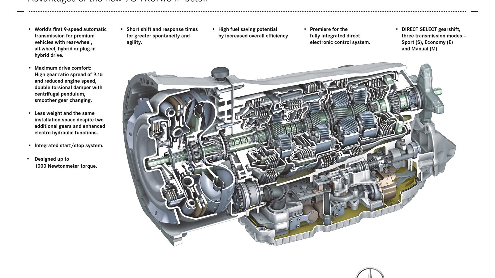 Mercedes-Benz’s 9G-TRONIC nine-speed automatic transmission