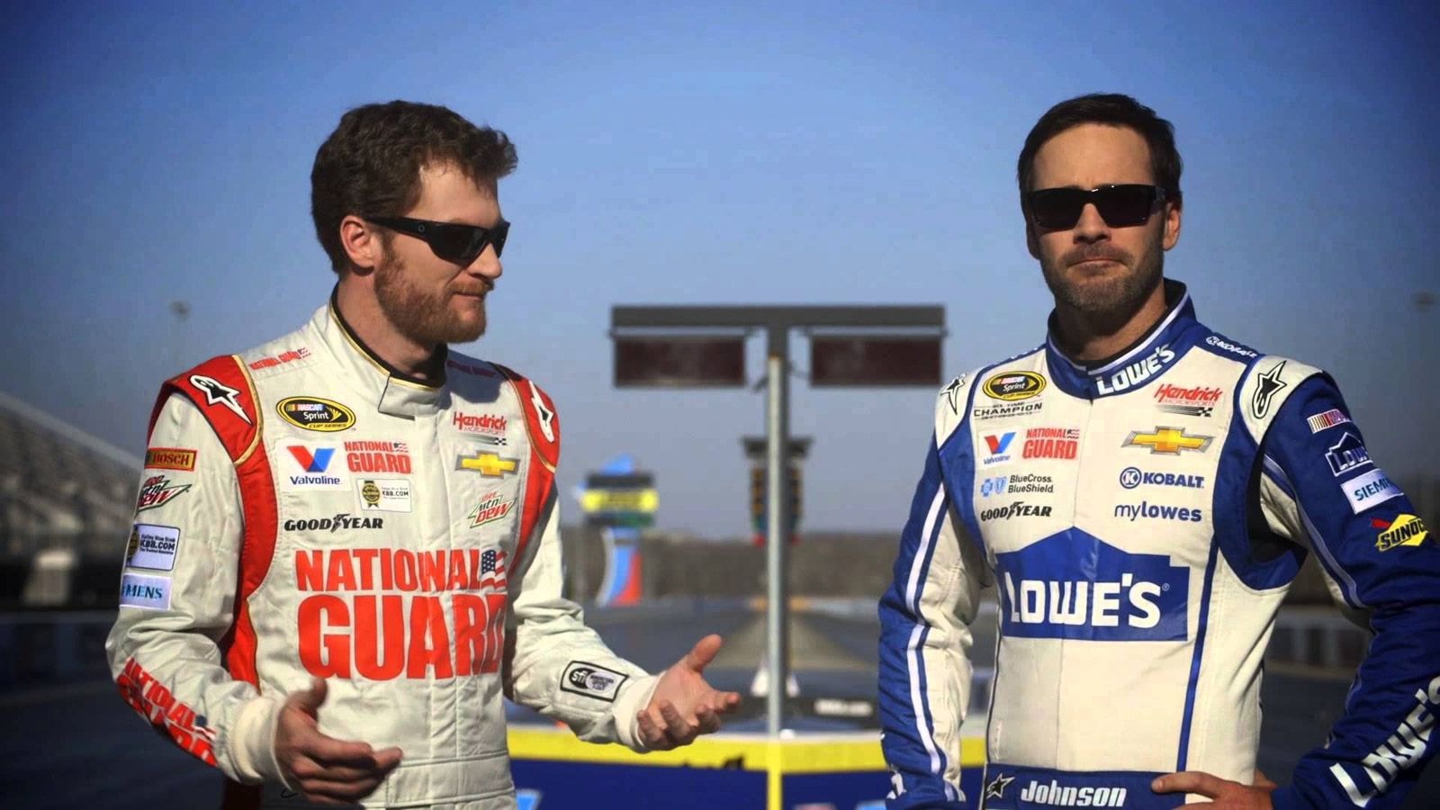 Dale Earnhardt Jr. and Jimmie Johnson 