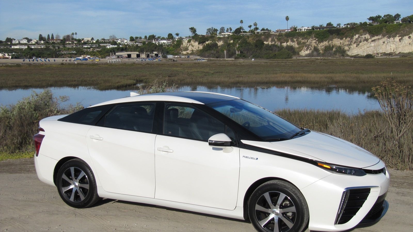 2016 Toyota Mirai hydrogen fuel-cell car, Newport Beach, CA, Nov 2014