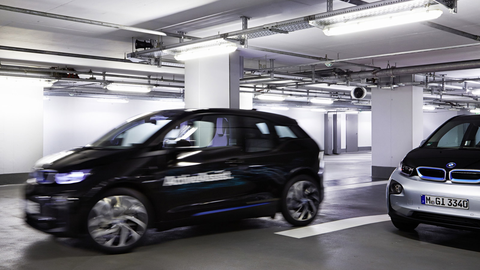 Self-parking BMW i3 ActiveAssist prototype, 2015 Consumer Electronics Show