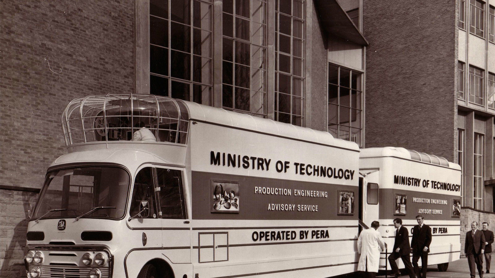 1967 Ministry of Technology mobile cinema. Image via eBay. 