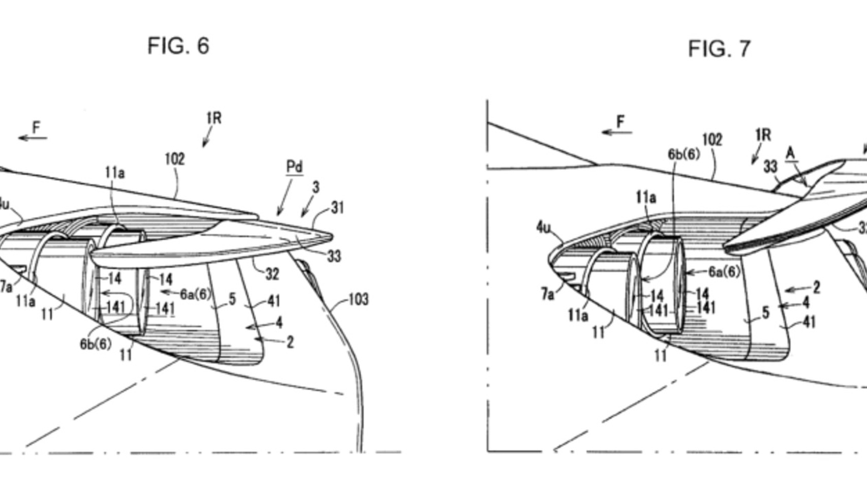 Mazda patent for active rear spoiler design