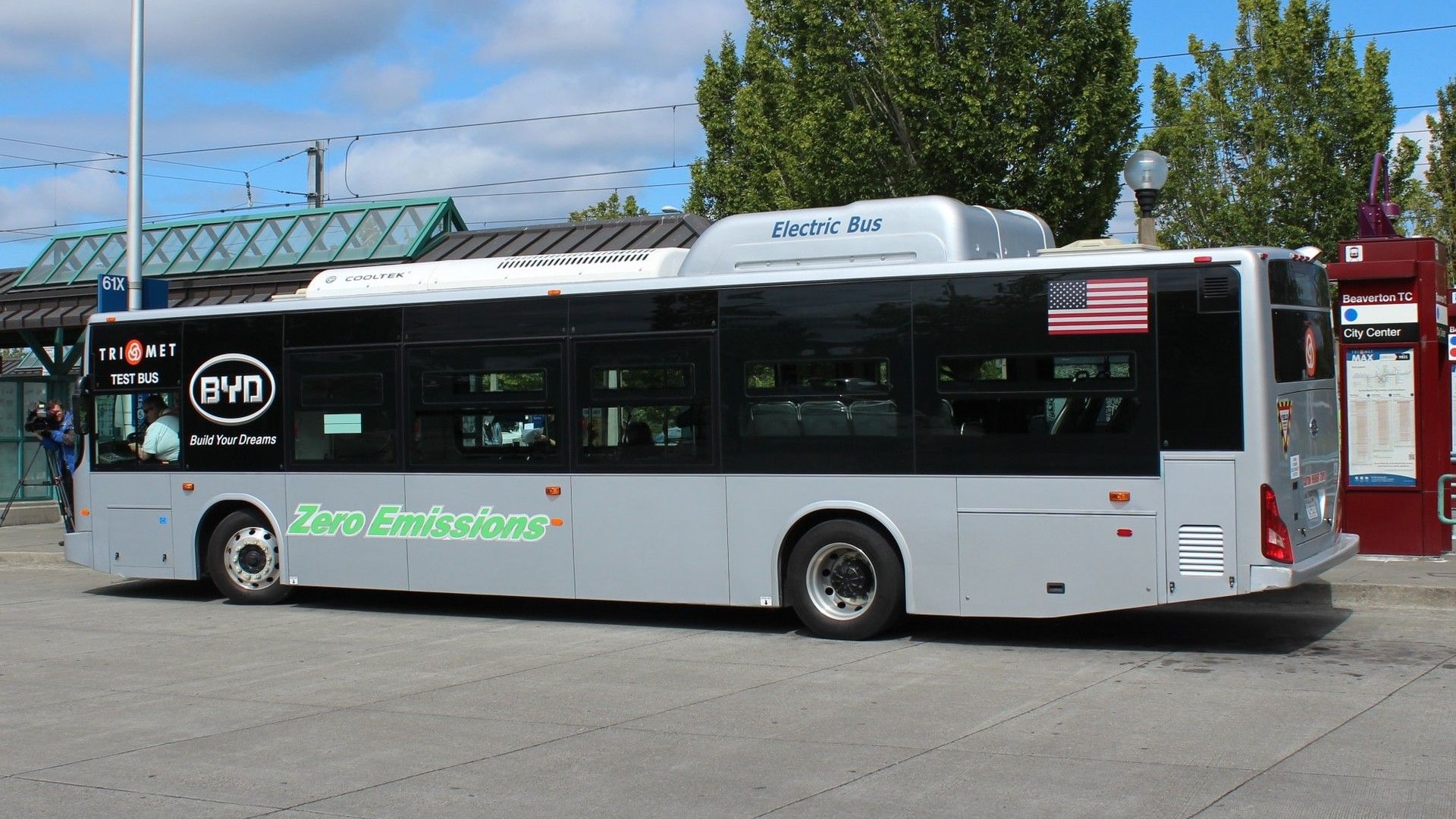 BYD K9 All-Electric Bus, as tested in Portland OR