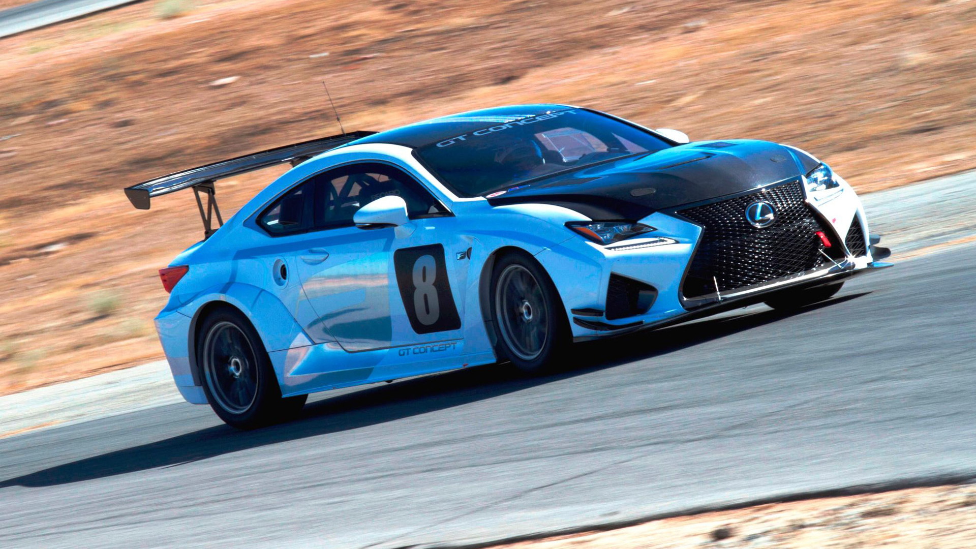 Lexus RC F GT concept competing at the 2015 Pikes Peak Hill Climb