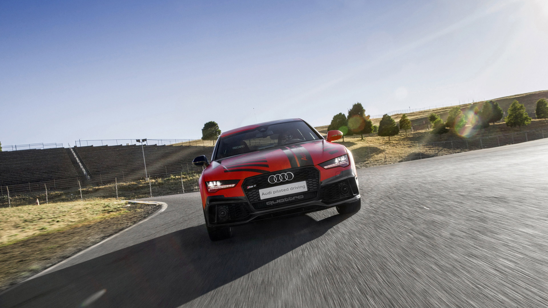 Audi RS 7 Piloted Driving concept at Sonoma Raceway, July 2015