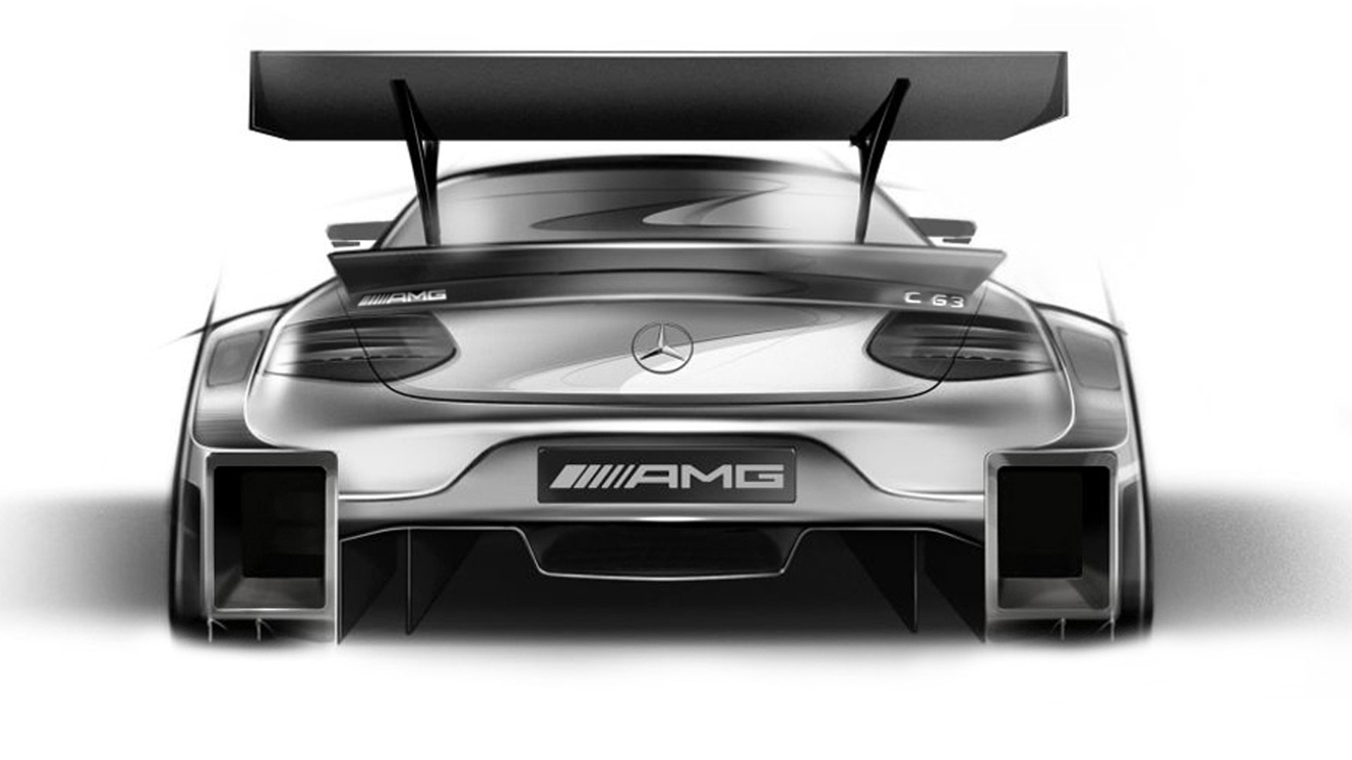 Teaser for 2016 Mercedes-AMG C63 DTM race car