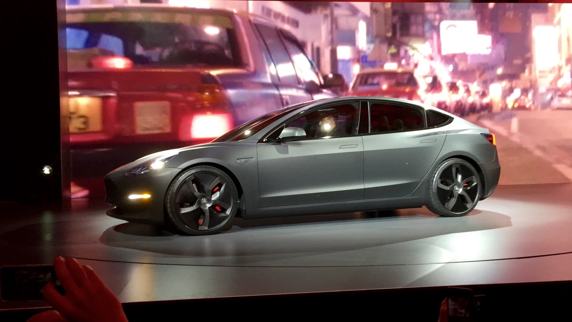 Tesla Model 3 design prototype  -  reveal event  -  March 2016