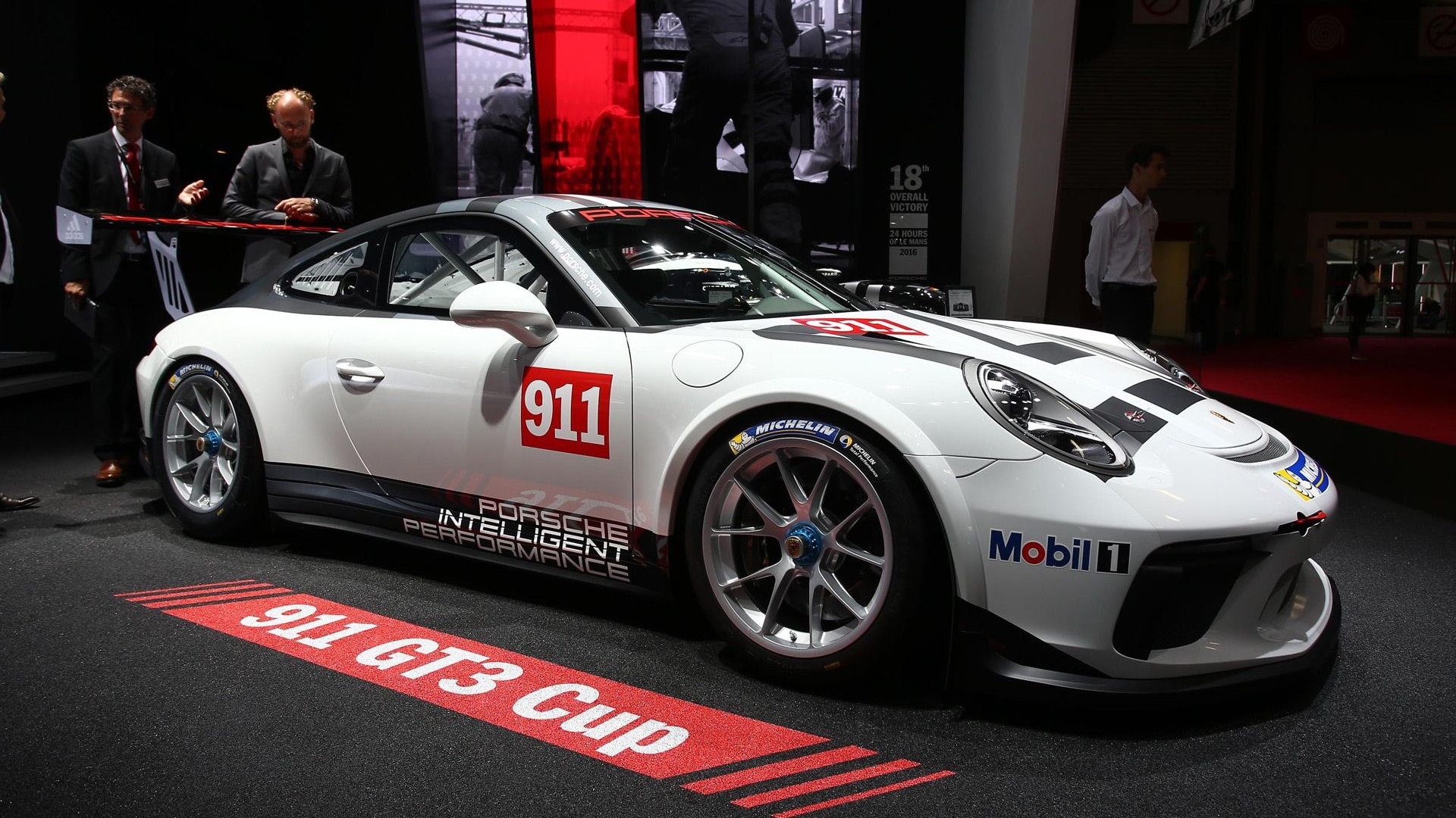 2017 Porsche 911 GT3 Cup race car, 2016 Paris auto show