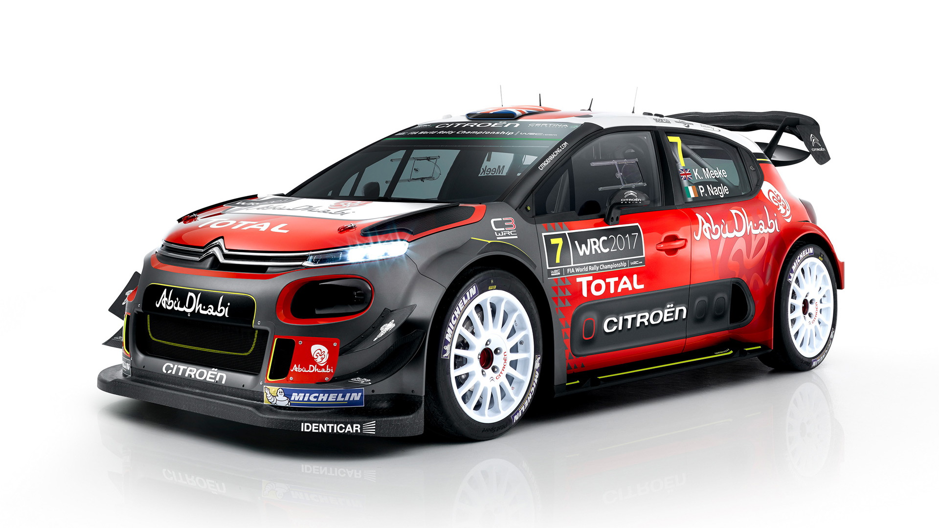 2017 Citroën C3 WRC rally car