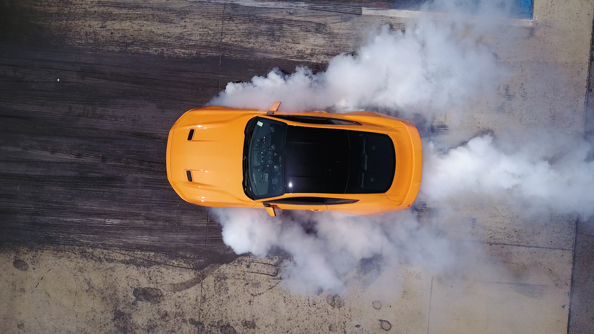 2018 Ford Mustang EcoBoost line-lock burnout