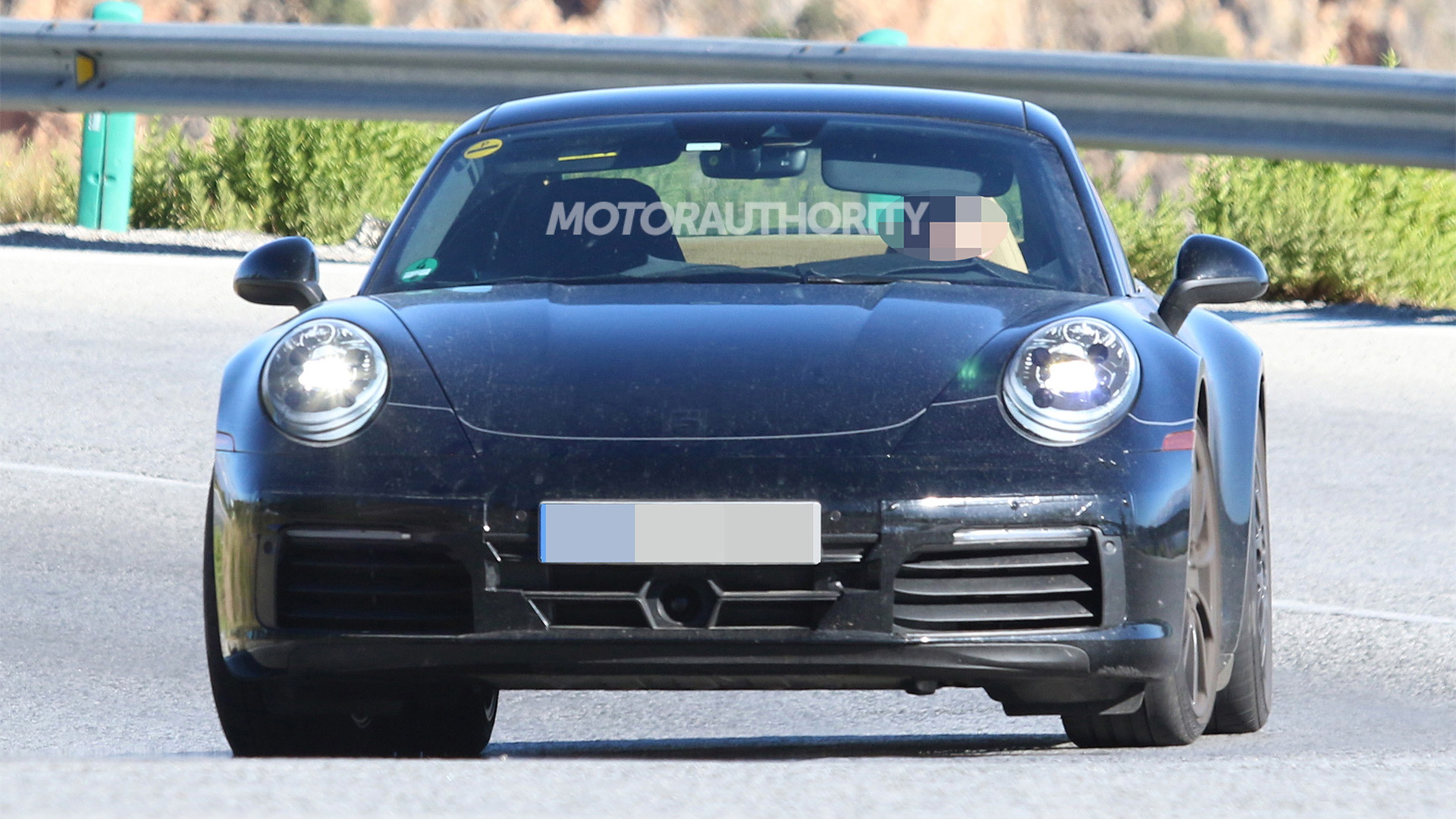 2020 Porsche 911 spy shots - Image via S. Baldauf/SB-Medien