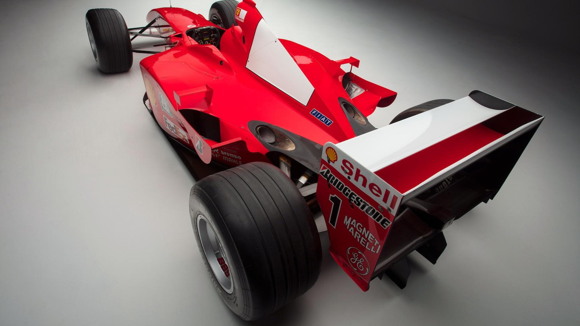 Michael Schumacher’s Ferrari F2001 race car from the 2001 Formula 1 World Championship
