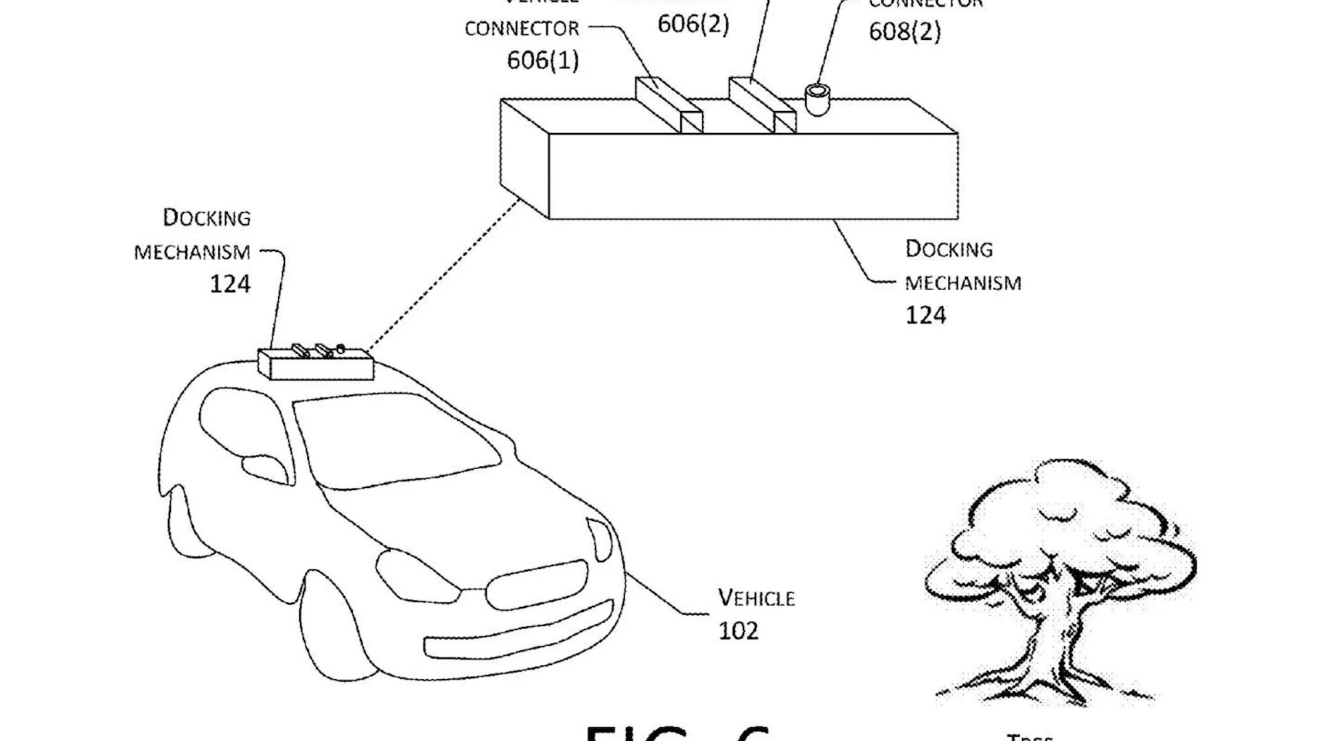 Amazon patent for mobile drone electric car charging