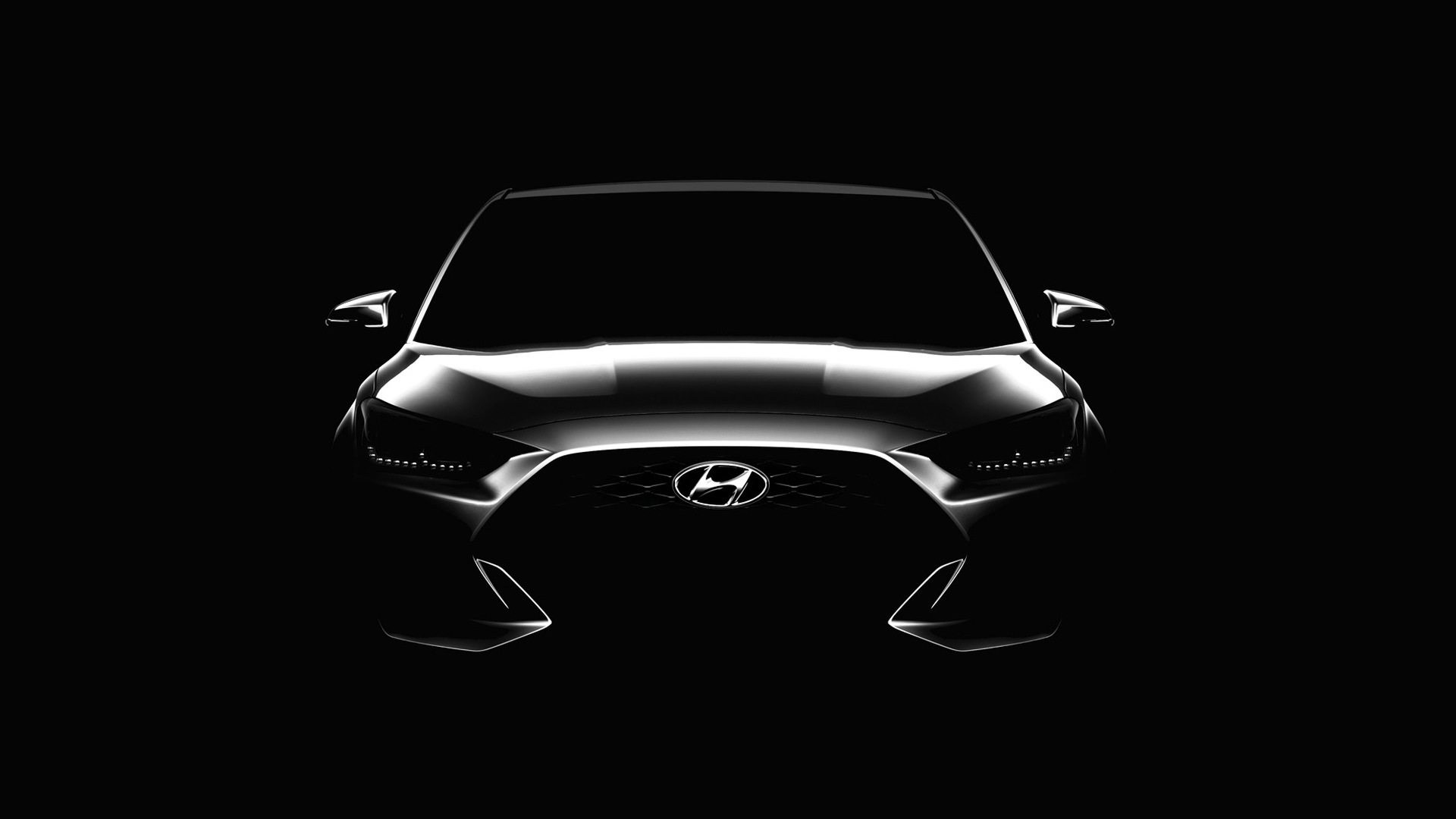 Teaser for 2019 Hyundai Veloster debuting at 2018 North American International Auto Show