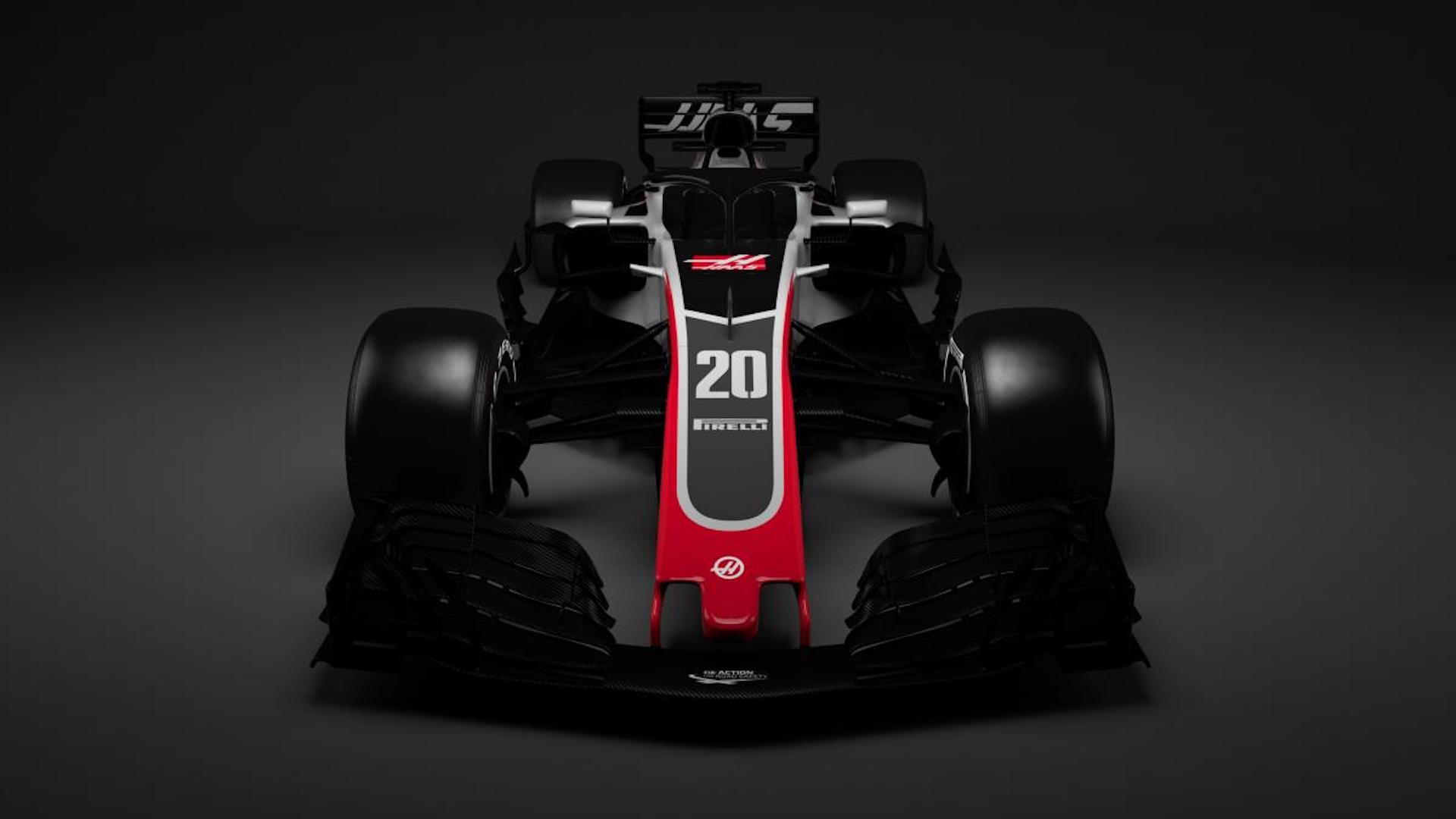 2018 Haas F1 race car