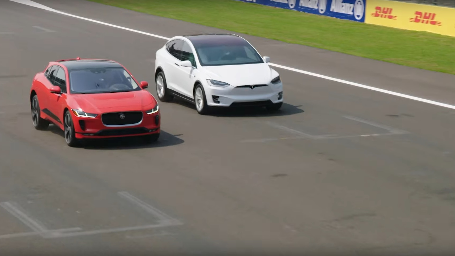 Xxx Video Race Car Video - Jaguar I-Pace beats Tesla Model X in electric car drag-race video