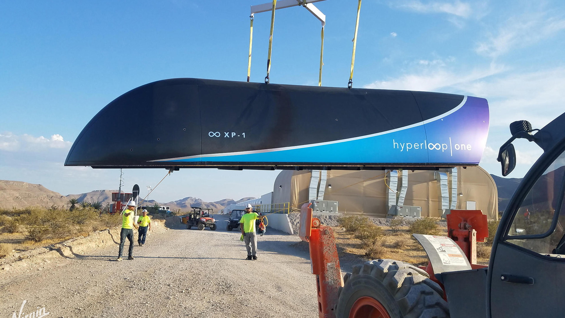 Virgin Hyperloop One test track in Nevada