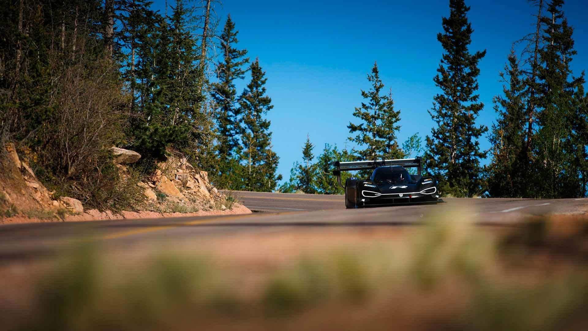 VW ID R testing at Pikes Peak