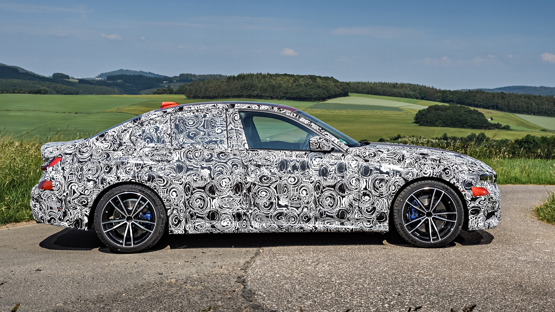 2019 BMW 3-Series prototype testing on the Nürburgring