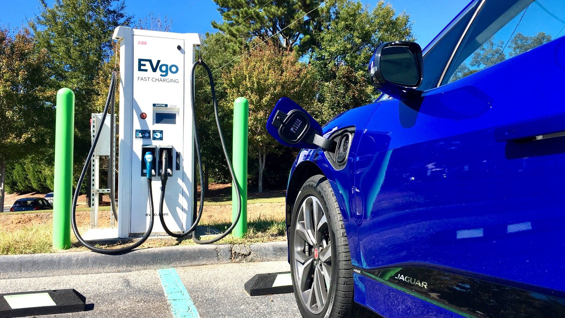 2019 Jaguar I-Pace at EVgo charger