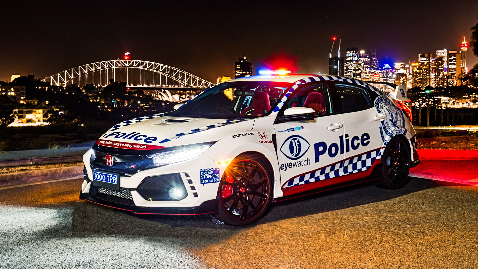Honda Civic Type R police car for New South Wales, Australia