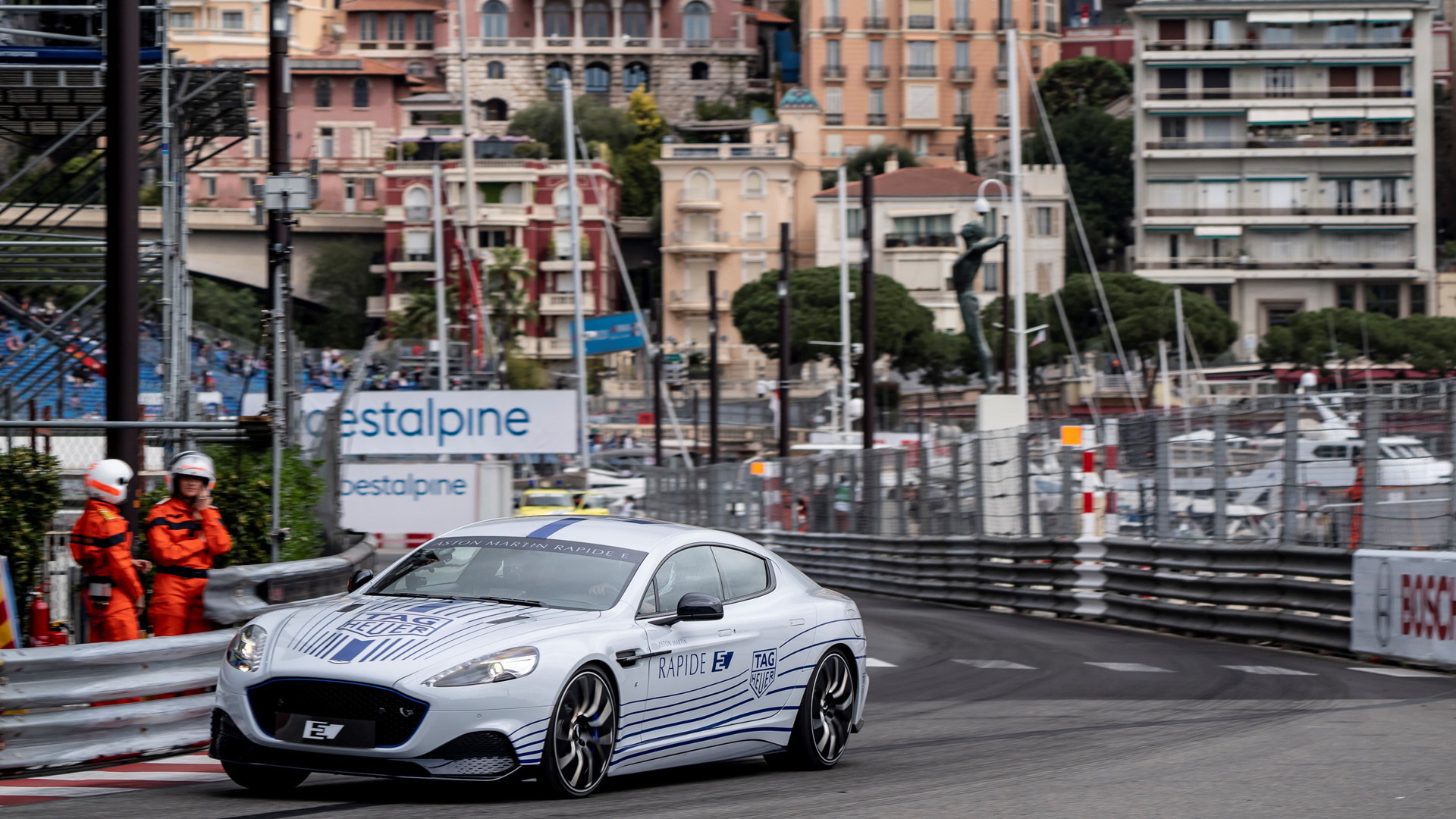 2020 Aston Martin Rapide E at the 2018/2019 Formula E Monaco ePrix