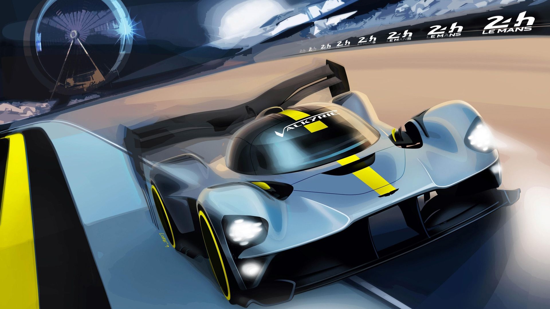 Teaser for 2020/2021 Aston Martin Valkyrie World Endurance Championship Hypercar class race car