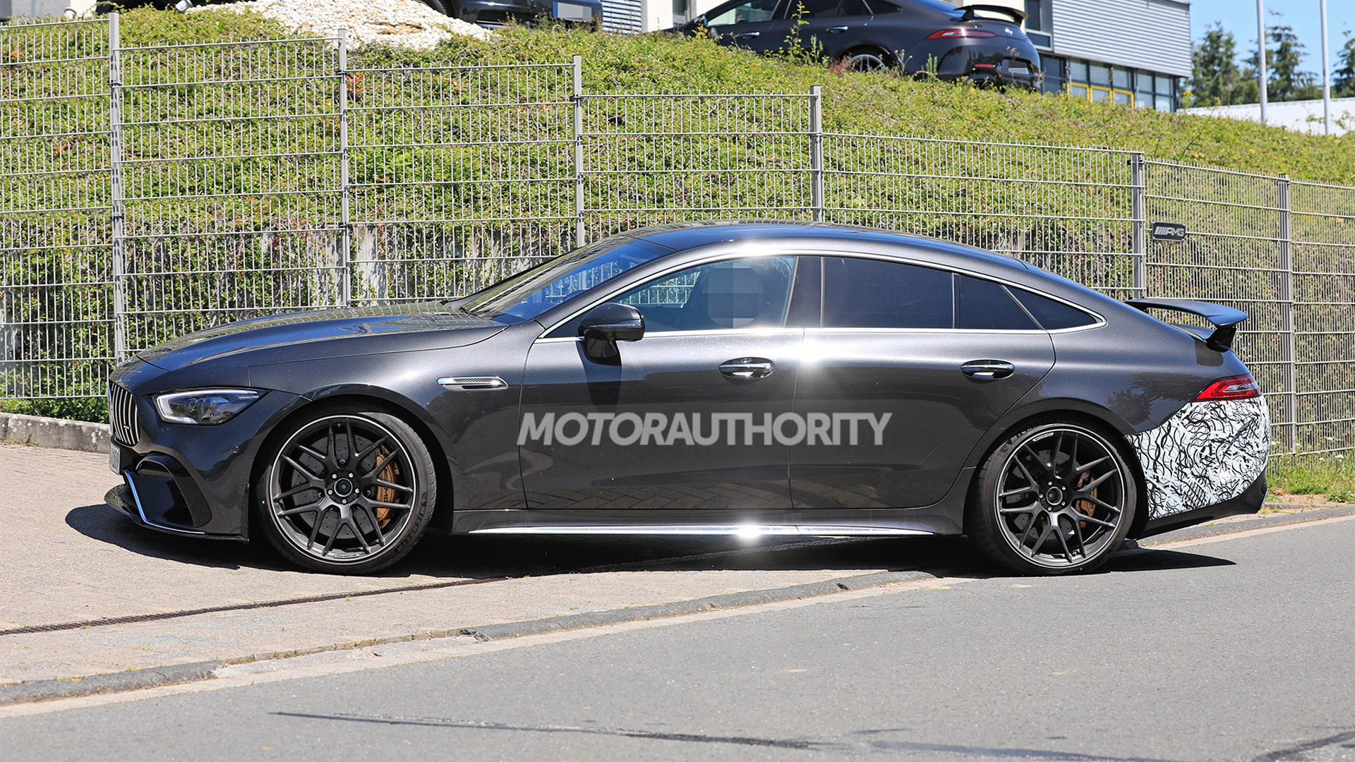 12 Mercedes-AMG GT 12e 12-Door Coupe spy shots: Plug-in hybrid